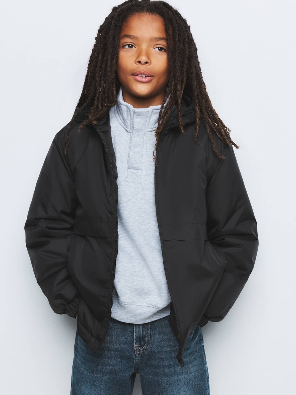 Mango kids Hood Puffer Coat Size 13-14 NWT